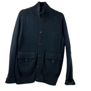 Men's Banana Republic Factory  Mock Neck Navy Blue Sweater